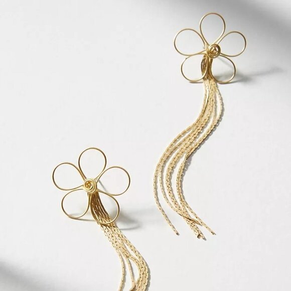 Anthropologie Darling Daisy Drop Earrings - Picture 1 of 4